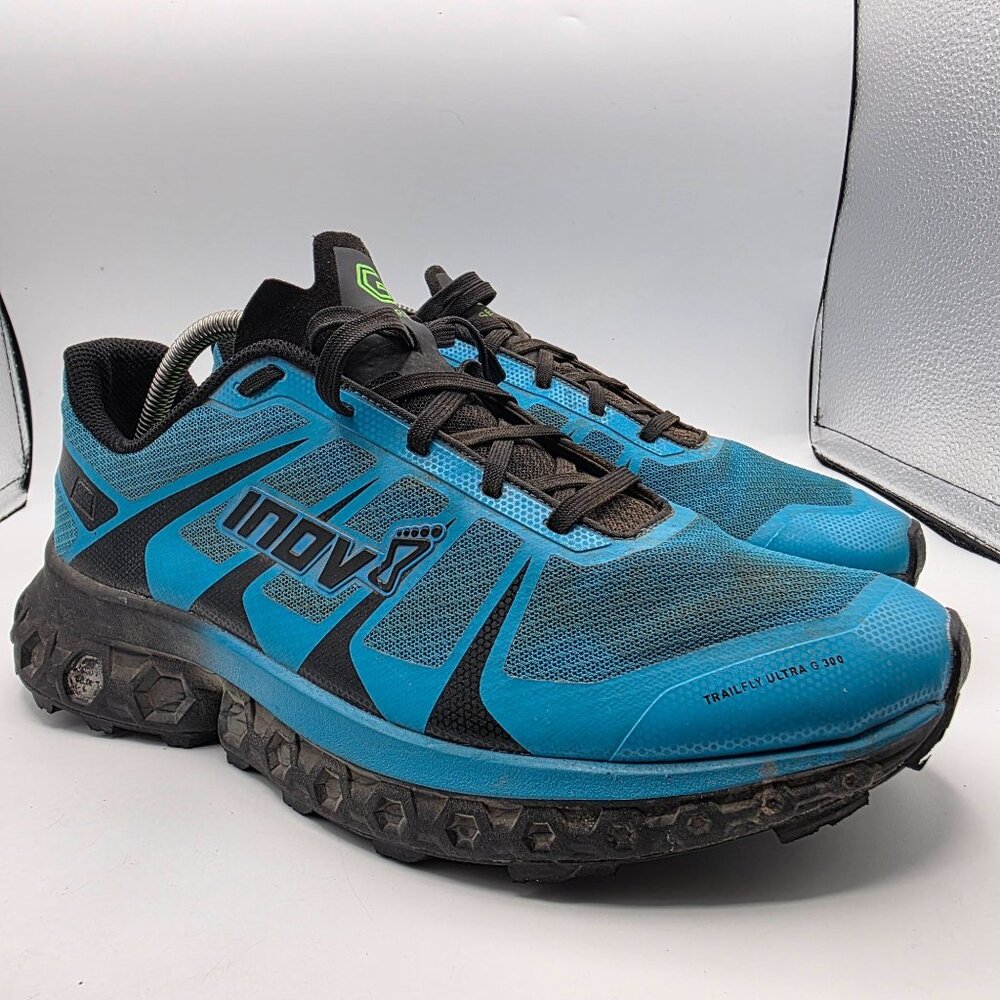 Inov-8 Trailfly Ultra G 300 Max Mens Size 11 Blue Athletic Trail Running Shoes